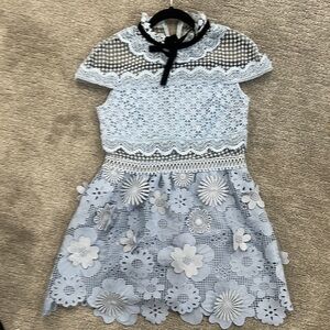 Charming Blue Lace self portrait